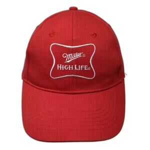 ACME Miller High Life Baseball Cap Red White One Size Embroidered Strapback Hat